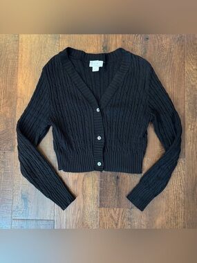 RELAIS Knitwear cable knit cardigan, size L